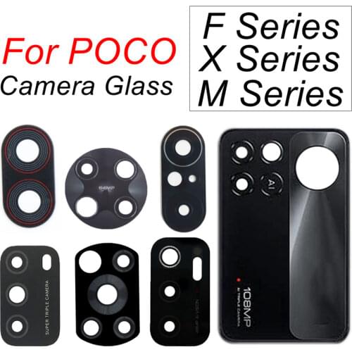 For Xiaomi Redmi K30 Pro POCO F2 Pro Rear Camera Lens Glass With Camera Frame Holder For POCO F2 Pro Back Camera Lens Replace