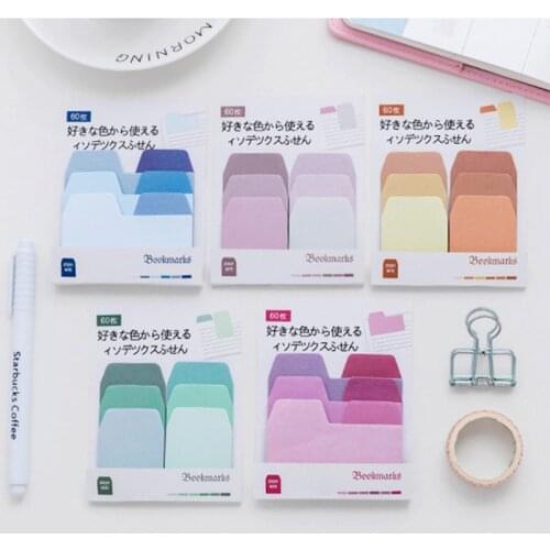 Creative Gradient Classification Index Stickers Sticky Notes Student Message Notes N Times Stickers Color Hand Account Notes