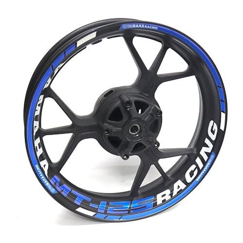 Motorcycle wheel decals Reflective stickers rim stripes For YAMAHA MT-125 MT125