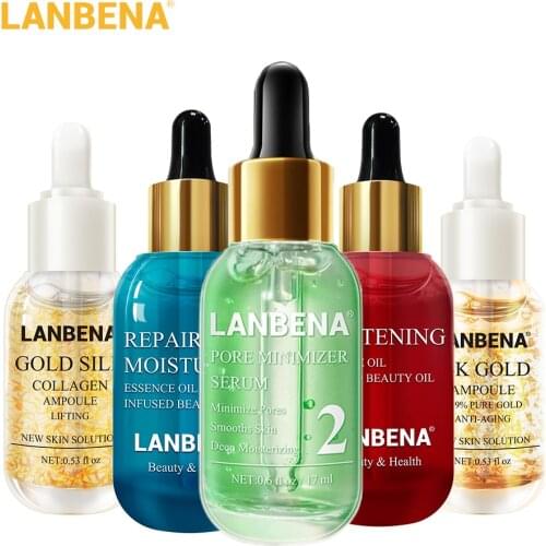 LANBENA Collagen Ampoule Hyaluronic Acid Essential Skin Serum Face Cream Nourishing Whitening Firming Moisturizing Skin Care