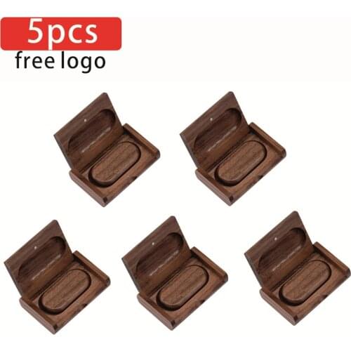 5pcs/lot USB 2.0 free LOGO Wooden Usb with Box USB Flash Drives 4GB 8GB memorias usb 16GB 32GB 64GB 128GB Memory Stick for Gift
