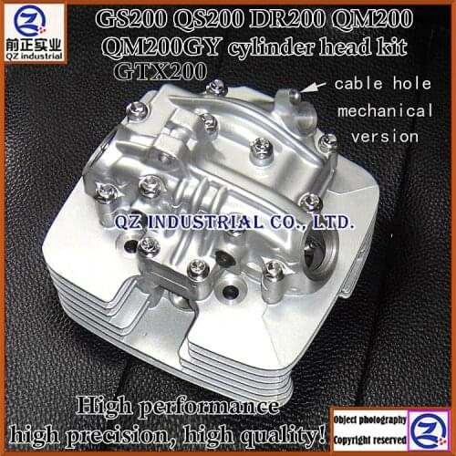 QZ industrial Free shipping Mechanical for SUZUKI QINGQI Motor Engine parts GS200 QS200 DR200 GXT200 QM200GY Cylinder head kit