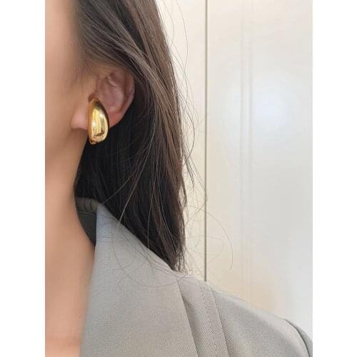 Timeless Wonder Stunning Geo Statement Clip Earrings Women Jewelry Punk Earcuff Non Pierced Gothic Designer Top Stylist Ins 1322