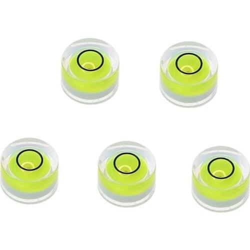 2pcs Round Bubble Level Mini Spirit Level Degree Set Horizontal Bubble Bullseye Precision Circular Green Color Measuring Tool