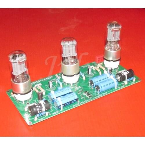 6N9P+6N8P tube parallel output, 1W+1W small power amplifier board/headphone amplifier board, transparent and plump LG249