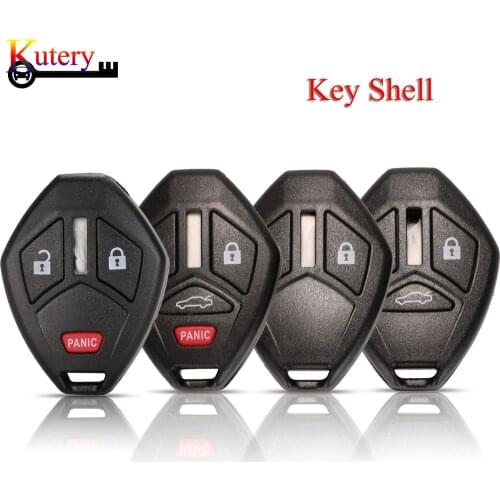Kutery Car Key Shell For Mitsubishi Lancer Outlander Endeavor Galant 2/3/4Buttons Remote Key Case Cover