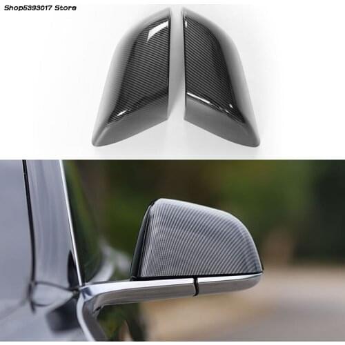 Car Side Mirror Case Chrome Rear View Door Wing Mirror Cover Cap Shell Car Accessorie For Tesla Model 3 2017 2018 2019 2020 2021