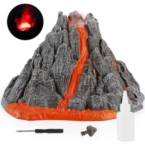 Children Toy Simulation with LED PVC Volcanic Eruption Model for Office