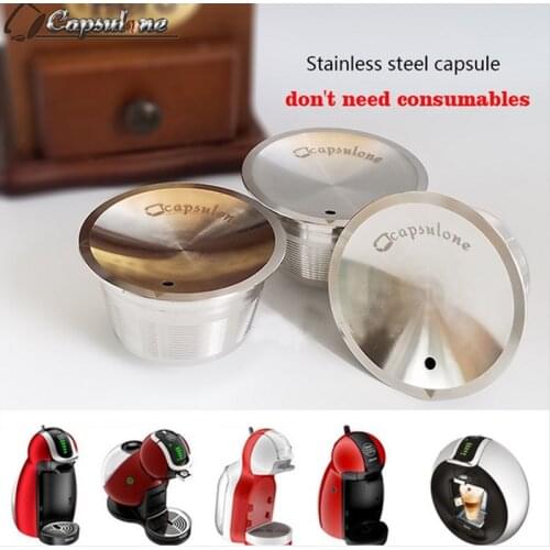 Capsulone/STAINLESS STEEL Metal dolce gusto Machine Compatible Refillable Reusable/gift Nescafe Dolce Gusto coffee cafe capsule