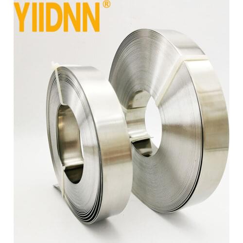 304 Stainless Steel Bright Annealed Finish Band, 5/8" Width X 0.020" Thick, 100 Feet Roll,16mm*0.5mm*30m