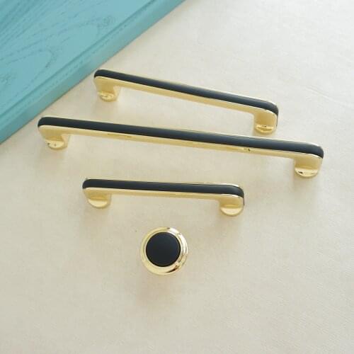 3.78'' 5.04'' 7.56'' Black Zinc alloy Furniture Knob and Handles Wardrobe Cupboard Drawer Cabinet Pulls Furniture Hardware