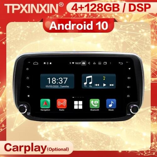 4+128G Carplay 2 Din Android 10 Screen Multimedia Stereo Receiver For Hyundai IX45 2018 2019 Radio Audio Video Player Head Unit