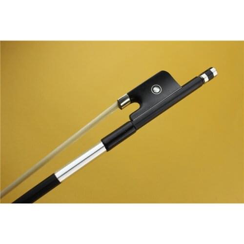 1pc New black Carbon fiber professional viola bow ebony frog