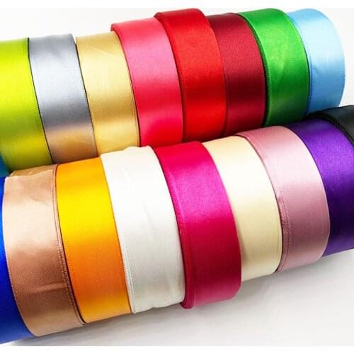 5 meters 1" 25mm Colors Solid Color Satin Ribbons