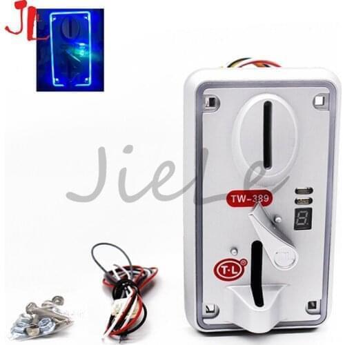 Excellent price insert coin pusher machine arcade multi coin selector acceptor operator games timer control box Stainless steel