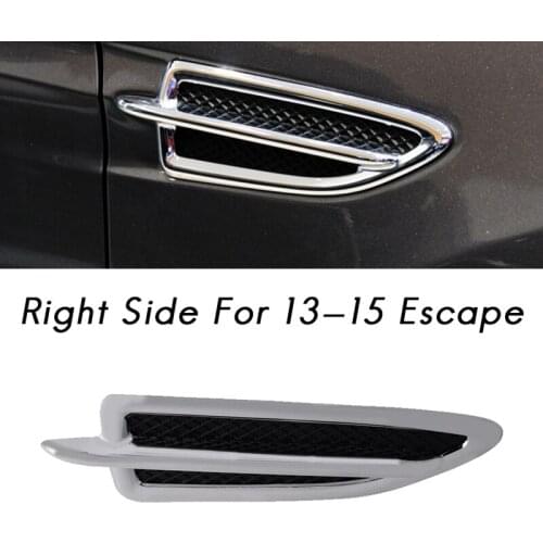 Front Side Fender Vent Emblem Molding Trim Decoration Driver Right Side for Ford 13-15 Escape CJ5Z16228AB