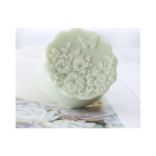 PRZY Silicone Mold Flower Flying Butterfly Dance Silicone Flower Soap Handmade DIY Handmade Mold Soap Making Clay Moulds Resin