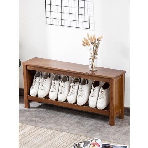 Super Narrow Shoe Changing Stool Super Narrow Small 20cm Ultra Thin Solid Wood Shoe Changing Stool Small Size