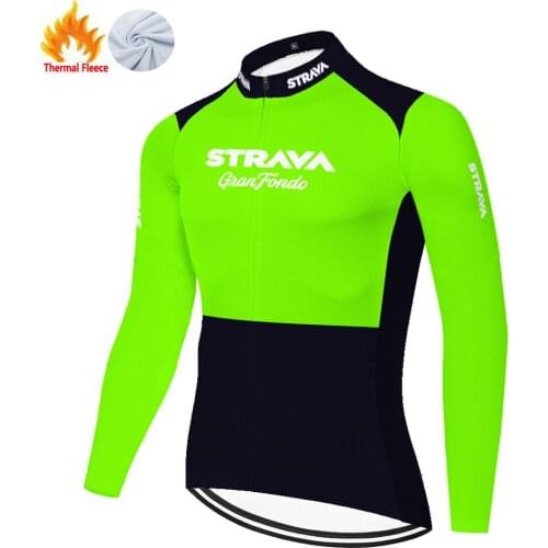 Strava Winter Thermal Fleece Fietskleding Heren Camisola Homem Cyclisme Homme Velo Maillot Ciclismo Tricota Ciclismo Hombre