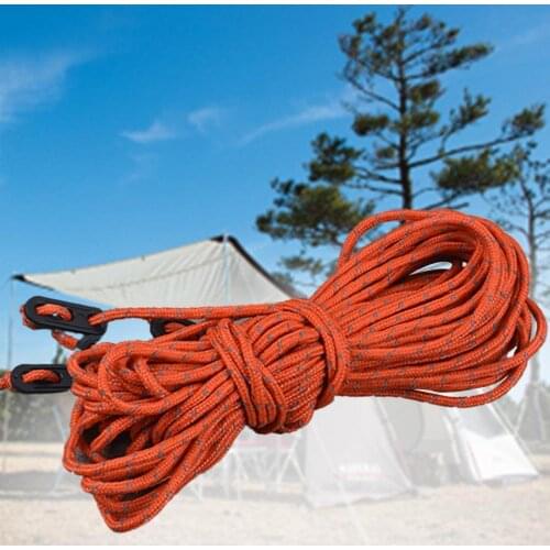 4Pcs Tent Rope Convenient Strong Nylon Windproof Multi-functional Straps Cord for Camping