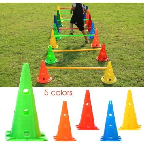 40CM Barrier Bucket Soccer Basketball Training Equipment With Hole Barrier Cup Anti-freezing Anti-cracking Durable Road Pile