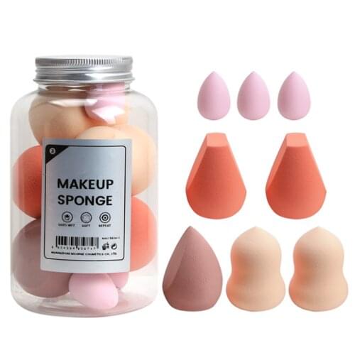 8PCS Foundation Liquid Blush Makeup Puff Blush Concealer Water-Drop Shape Sponge Beauty Egg Womens Cosmetic Puff Makeup Tool