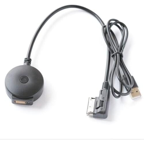 Car Bluetooth AUX Receiver Cable with USB Audio Adapter Compatible for VW Audi A4 A5 A6 Q5 Q7 S4 S5 Media Input AMI MDI Interfac