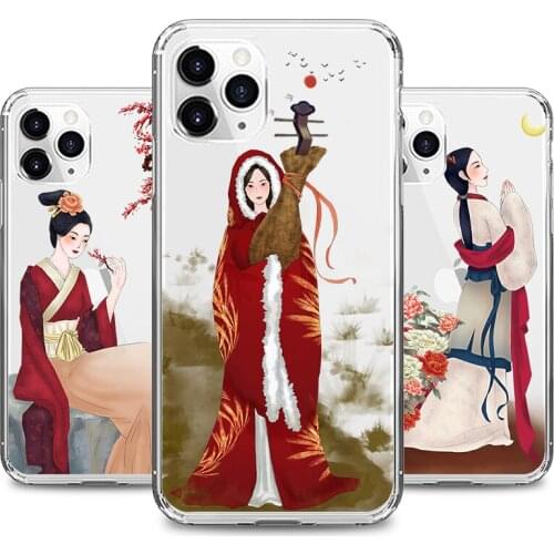 Ancient beauties Phone Case for IPhone 6s 7 8 11 12 Plus Pro Mini X XS MAX XR SE Cases Soft Silicone TPU Fitted Back Shell Cover