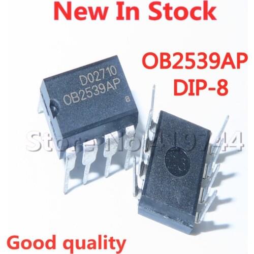 5PCS/LOT OB2539AP OB2539 DIP-8 LCD power management chip In Stock NEW original IC
