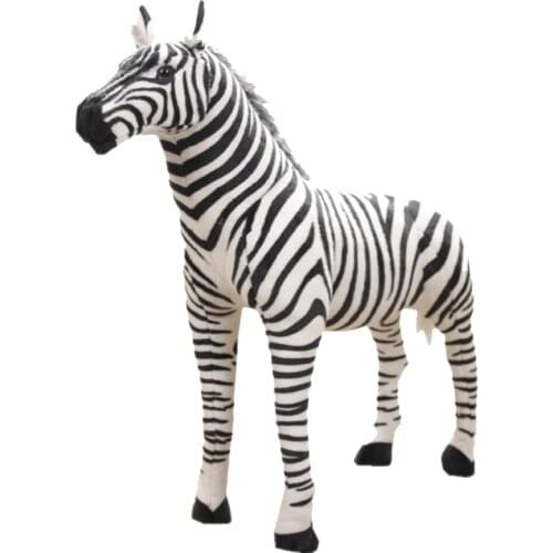 Dorimytrader 28'' / 72cm New Giant Plush Soft Simulated Animal Zebra Toy Photography Props Nice Baby Gift Free Shipping DY61029