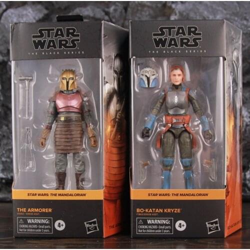 The Mandalorian BO-Katan Kryzer The Armorer 6" Action Figure TV Star Wars Woman Lady Original Black Series Toys Doll Model