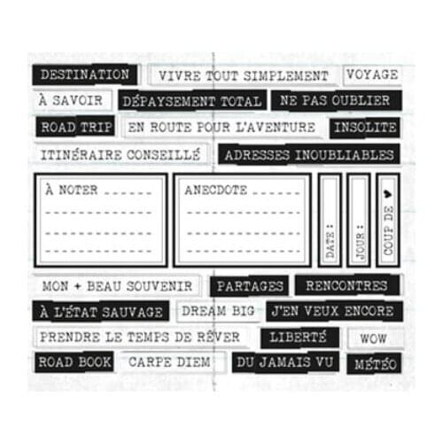 French Clear Silicone Stamp / seal for DIY Scrapbooking / Album Decorative Clear Stamp Sheets A049