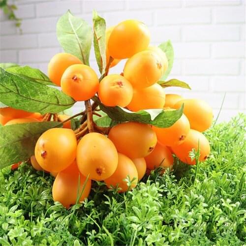 Artificial Simulation loquat fake Fruit model shopping mall Supermarket store shop photo decor teaching toys faux fruit props