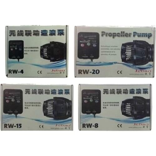 Jebao 110~240v RW-4 RW-8 RW-15 RW-20 Aquarium Wave Maker Propeller Wireless Control Master/Slave Pump RW Series