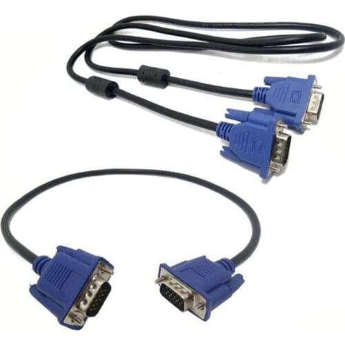 VGA Cable Male to MaleBraided Shielding High Premium HDTV VGA computer tv display signal cable 0.3m/0.5m/1.2m/3m