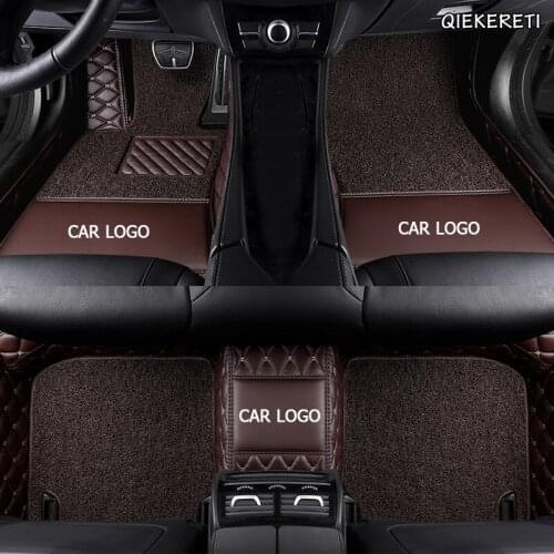 QIEKERETI Custom leather car floor mats For Acura MDX RDX ZDX RL TL ILX TLX CDX car accessories AUTO sticker foot mats