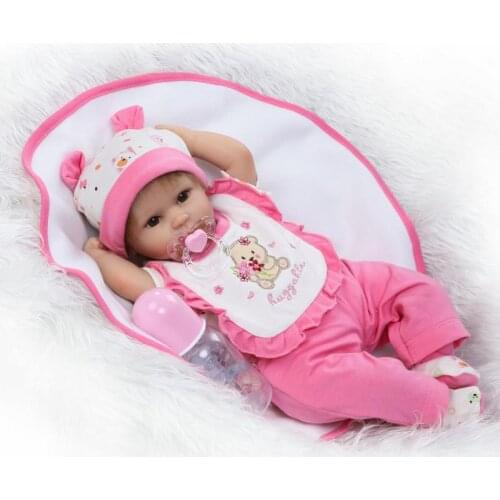 17"42cm Alive Bebe Accompany Doll vinyl newborn Reborn silicone lol dolls kids Xmas Brinquedos Limited Collection Birthday Gift