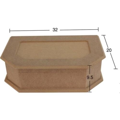 KU258 Square Box, Can Be Painted Wood Mdf Box
