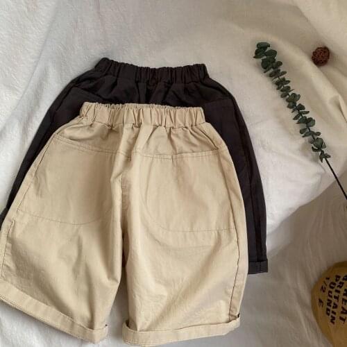 2021 Summer New Baby Boys Shorts Casual Loose Cotton Short Pants for Boy 2-7 Y Kids Summer Pants Childrens Korean Style Shorts