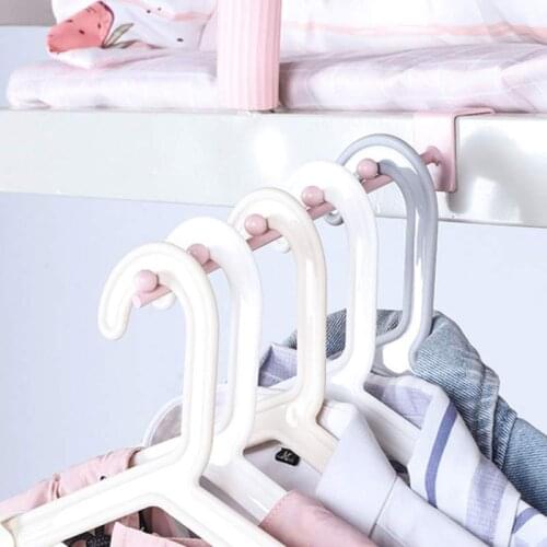 Wall Mount Waved Waterfall Hanger Rack Garment Display Hook Wardrobe Clothing Storage Shelf