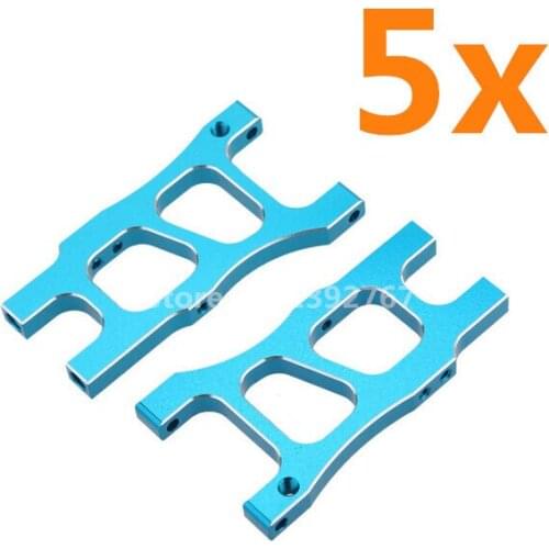 Wholesale 5Pairs/Lot HSP Upgrade Parts 166021 06042 Aluminum Rear Lower Arm For 1/10 RC Car Blue Off Road Buggy 94166 Backwash