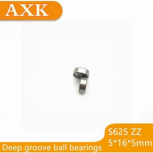 2019 Direct Selling Sale S625zz Abec-3 (10pcs) 5x16x5mm Stainless Steel Bearing 625zz/ss