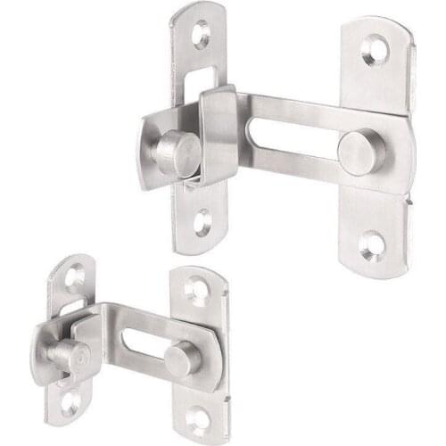 Stainless Steel Right Angle Locking Latch Sliding Barn Door Lock for Door Window