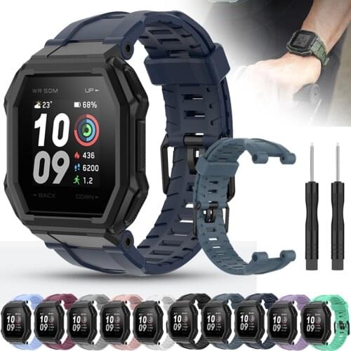 For Huami Amazfit Ares Strap Smart Watch Original Style Silicone Sport Bracelet Wristband Watchband With Tools Dedicated