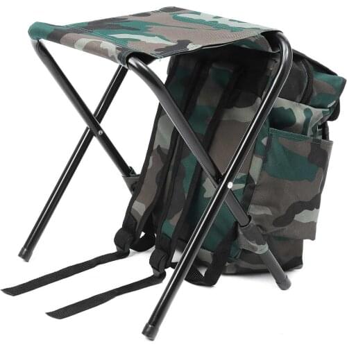 Fishing Chair Stool Camping Backpack Oudoor Travel Shoulder Sport Tackle Bag Fishing Accessories 42X32cm Portable Foldable