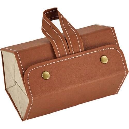 Folding 5Slot Sunglasses Organizer Collector PU Eyeglasses Storage Case Swimming Reading Goggle Holder 2Colors