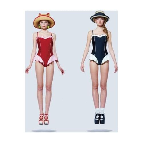 Onepiece Swimsuit Pool Swimming Costume Women Swiming Swim Suits 2019 For Full One Piece Pameo Japanese Breasts Lovely Female