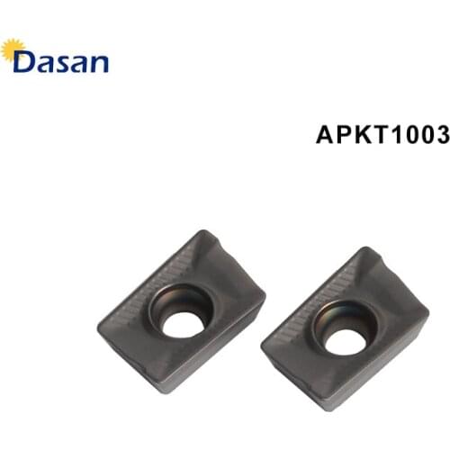 APKT1003 Carbide Inserts Original Mill Blade Good Quality CNC Lathe End Mills Tool for 103 C19 C15 Cutter
