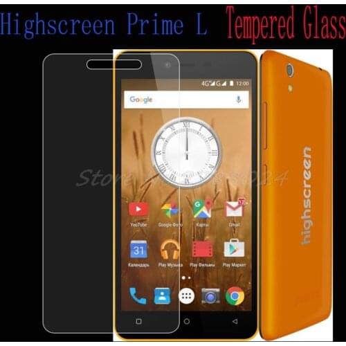Ultra-thin High Quality Tempered Glass Film Explosion-proof Screen Protector For Highscreen Prime L protective case cover