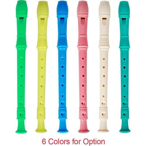 C Key Soprano Recorder ABS Soprano Descant Recorder Clarinet 8 Holes German Style with Fingering Chart Cleaning Stick for Kids